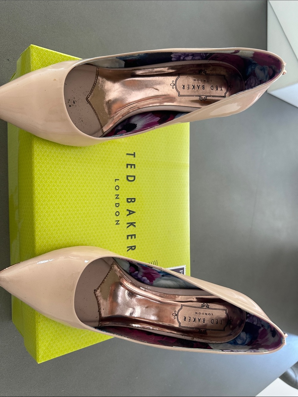 Ted Baker Blush Patent Pointed-Toe Pumps